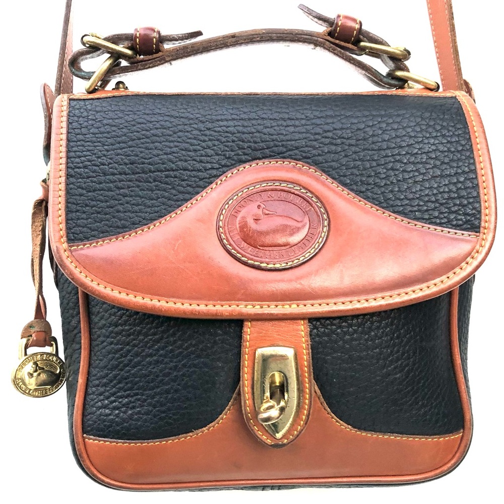 Dooney and Bourke AWL Vintage  Square Carrier Crossbody Messenger Bag EUC